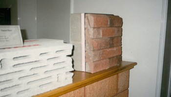 original photo of the model brick composition / Bauma Munich 1997