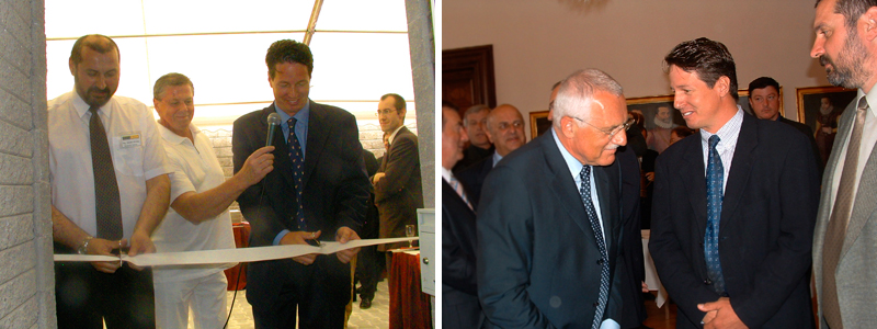 Ceremony of opening production factory Novabrik Czech on 23.5.2004