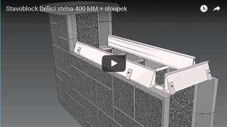 Stavoblock partition wall 400 mm + pillar
